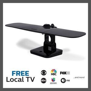 Open Box - Philips -  Wing Mobile TV Antenna Indoor Outdoor Tail Black